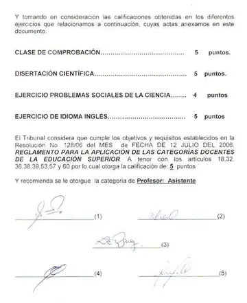 Official record naming Arquimedes Rene Leyva Tellez Assistant Professor (2)